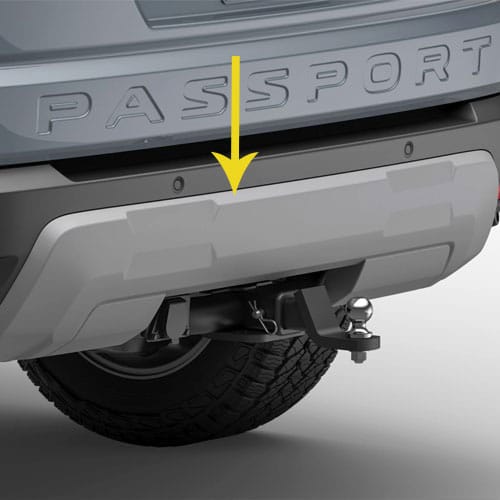 Honda Trailer Hitch Panel - Silver (Passport) 08L92-3BM-100C