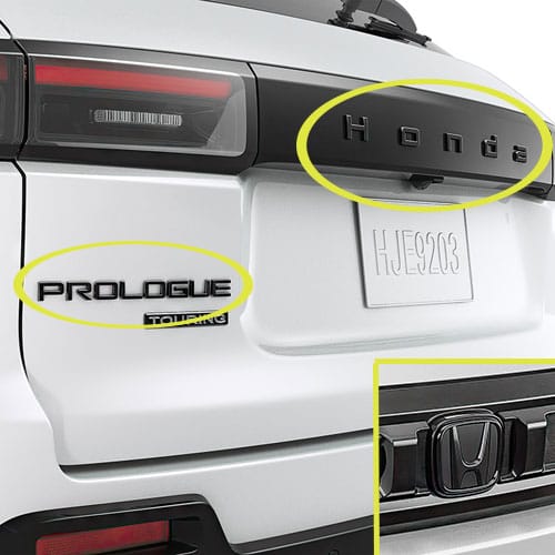 Honda Gloss Black Emblems (Prologue) 08F20-PS2-100